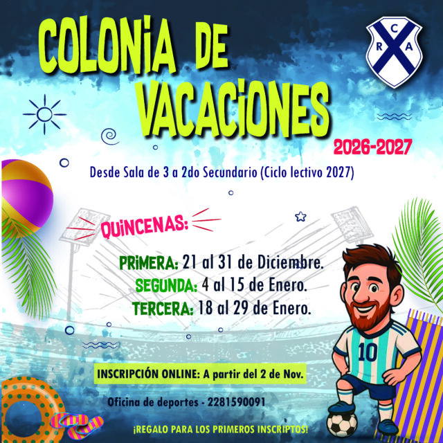 COLONIA DE VACACIONES 2026|2027